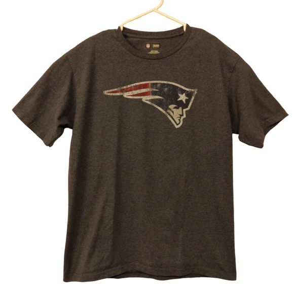 New England patriots tshirt mens L Large blue team apparel short sleeve logo - Picture 1 of 7